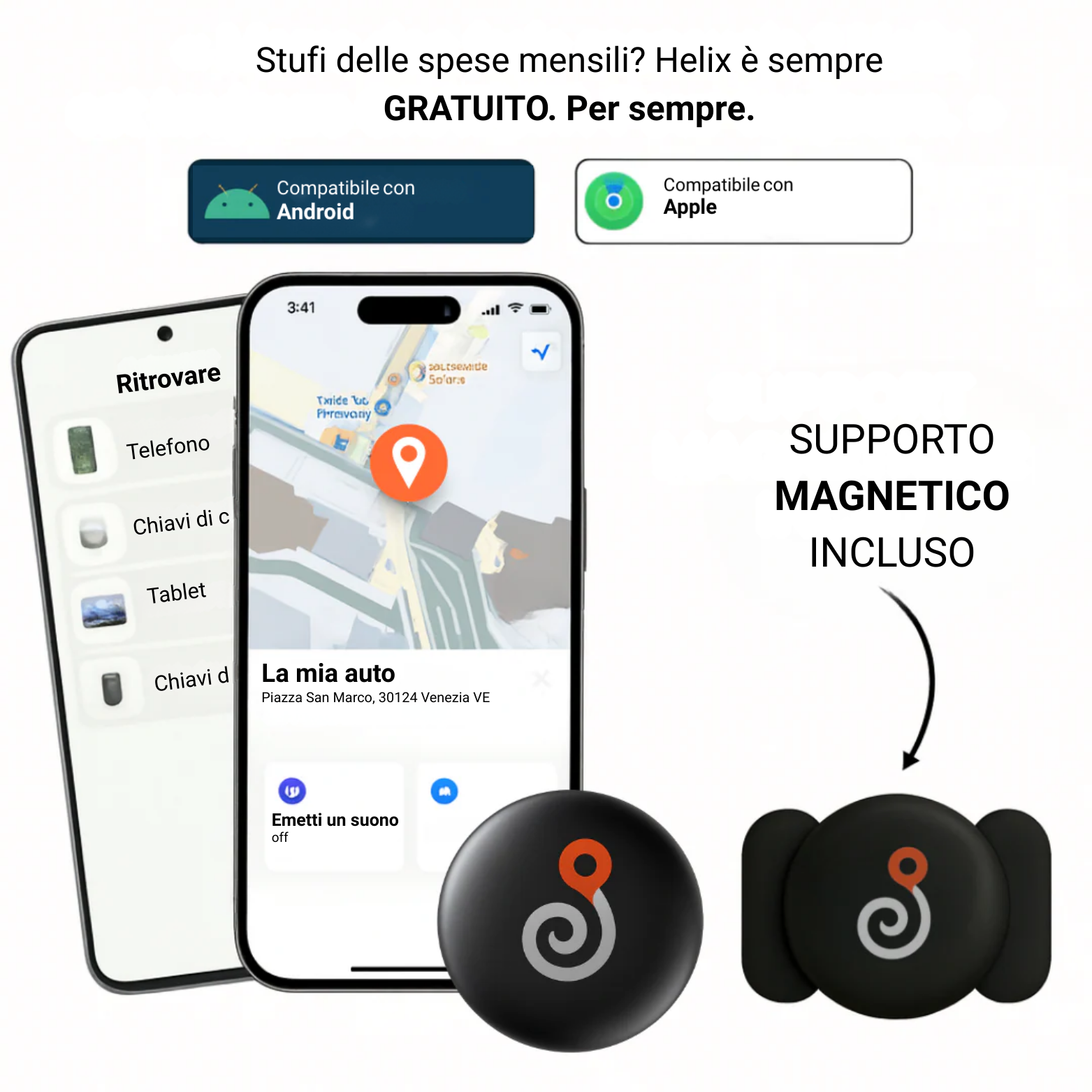 GP90 – Localizzatore GPS senza abbonamento (Android/Apple)