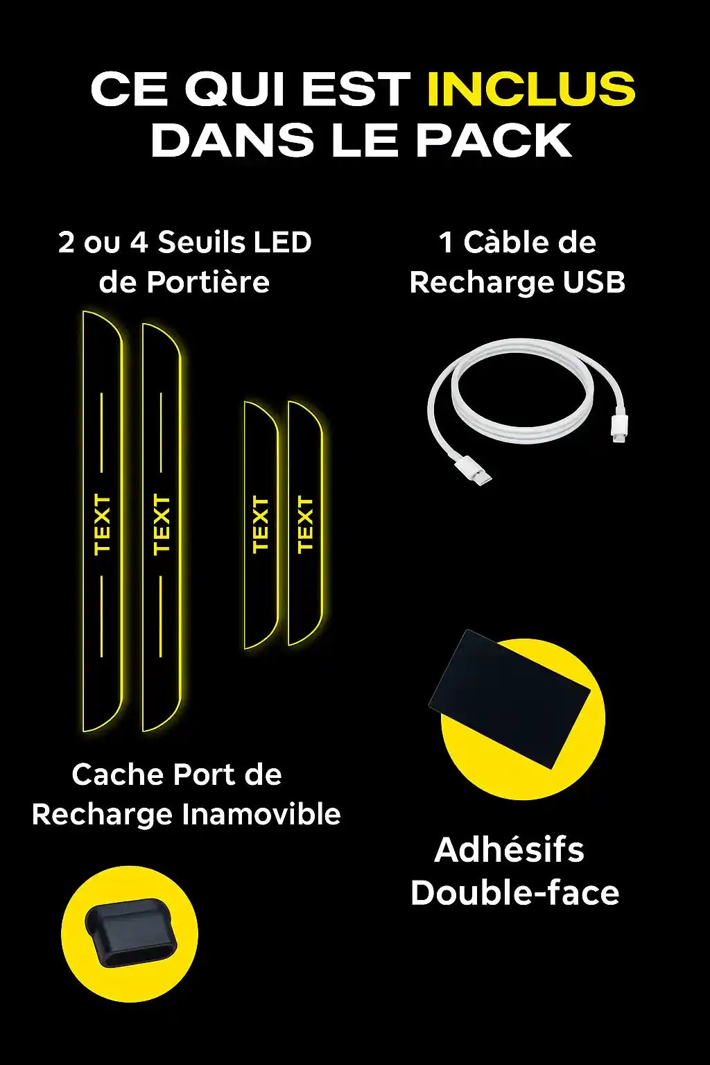 LEDREAM SEUILS DE PORTE LED UNIVERSELS